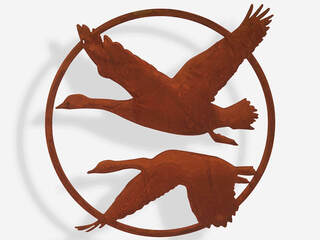 Flying Geese Metal Wall Art