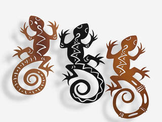 Metal Lizard Wall Decor