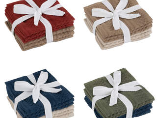 6 Pack Textured Face Cloth