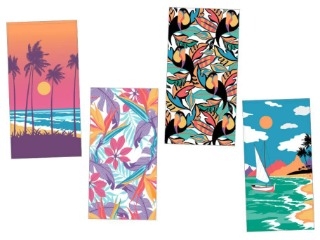 Cotton Velour Beach Towels