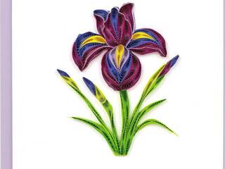 Quilling Gift Enclosure<br>Iris Flower