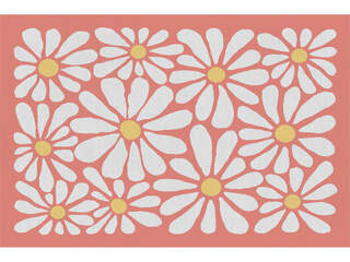 Printed Textaline Placemats - Coral Flower