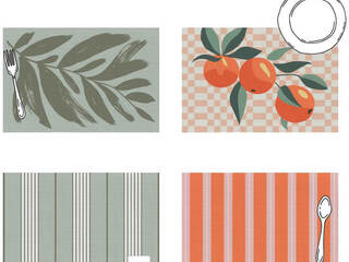 Printed Textaline Placemats