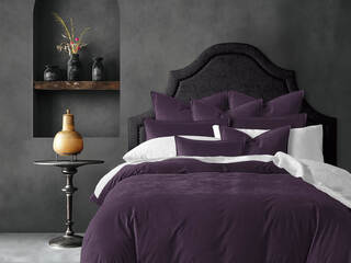 Cascade Eggplant Bedding by 6ix Tailors