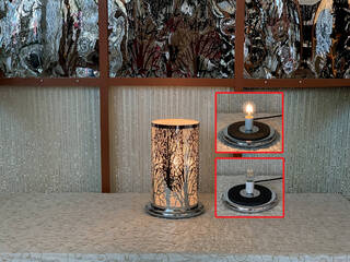 LED Silver Forest Touch Lamps