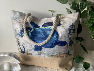 Sea Turtle Woven Bag