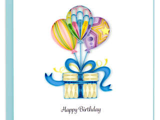 Quilling Card<br>Birthday Balloon