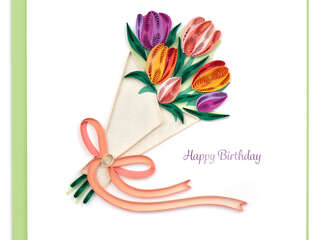 Quilling Card<br>Birthday Tulip