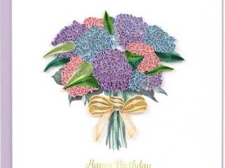 Quilling Card<br>Birthday Hydrangea Bouquet