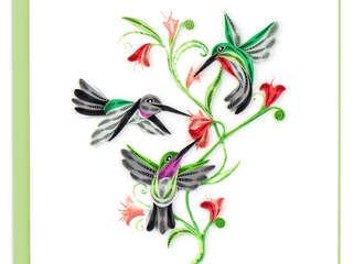 Quilling Card<br>Hummingbird Trio