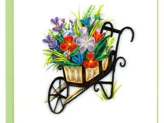 Quilling Card<br>Wheelbarrow Garden