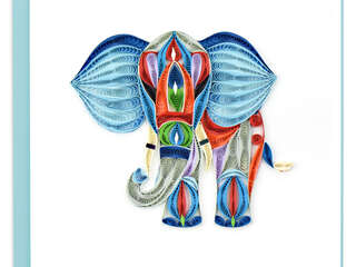 Quilling Card<br>Abstract Elephant