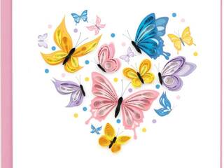 Quilling Card<br>Butterfly Heart