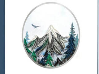 Quilling Card<br>Mountain Landscape