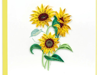 Quilling Card Wild Sunflowers