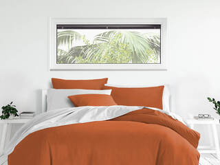 Braxton Orange Bedding by 6ix Tailors- King
