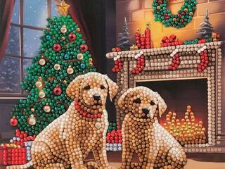 Crystal Art Card <br> Waiting for Santa