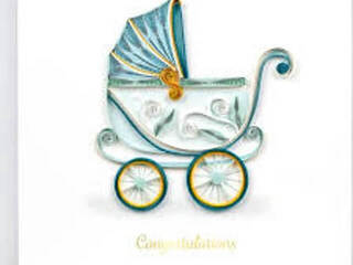 Quilling Card<br>Baby Buggy