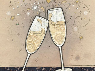 Champagne Glasses Card