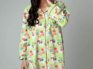 Fa La Llama Flannel Nightshirt