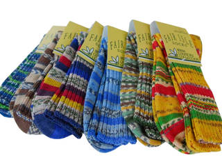 Fair Isle Large Wool Socks (Mens)