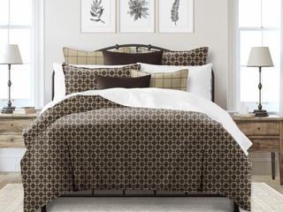 Fendine Chocolate Comforter by 6ix Tailors- King