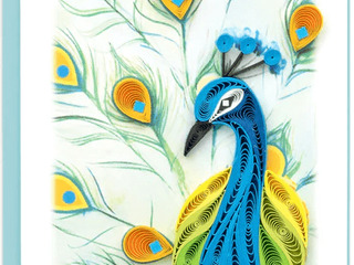 Quilling Gift Enclosure<br>Peacock