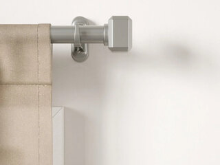 Geo Nickel Pinpoint Curtain Rod