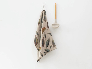 Golden Fall Linen Tea Towel