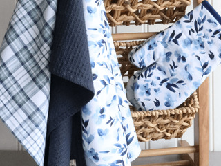 Watercolour Blue Tea Towels