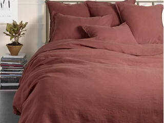 Linen Terracotta Bedding <br>by Brunelli