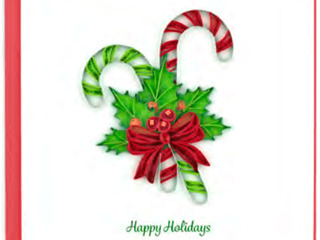 Quilling Card<br> Candy Canes