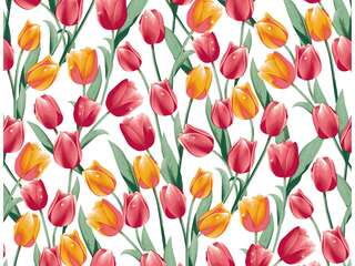 Tulips PEVA Printed Tablecloths