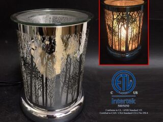Silver Tree Touch Lamp