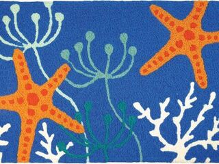 Jelly Bean Rugs<br>Starfish on Blue