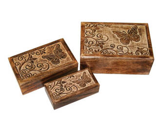 Butterflies Wood Box