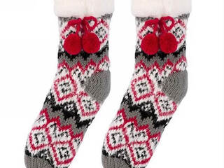 Red & Grey Socks 