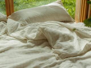 Linen Check Duvet Cover Set