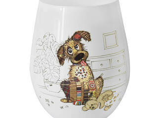 Dog Wine Glass