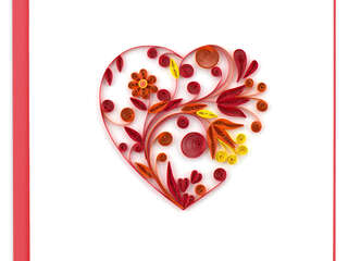 Quilling Card<br>Heart