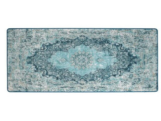 Lydia Blue Chenille Accent Mat
