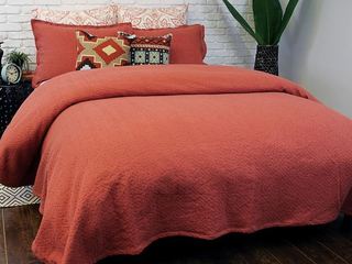 Mallow Orange Quilt by Alamode