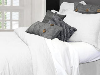 Morgan Linen White Sheets