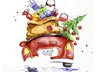 Xmas Drive Napkins
