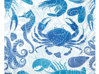 Lobster Party - Luncheon Napkins