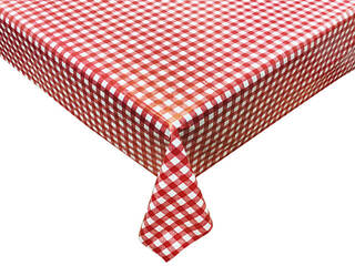 Gingham PEVA Printed Tablecloths