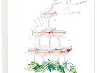 Champagne Tower Quilling Card