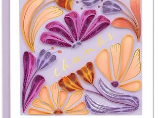 Bold Floral Thank You Quilling Card