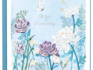 Sympathy Garden Quilling Card