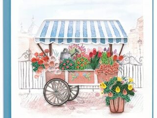 Flower Cart Quilling Card